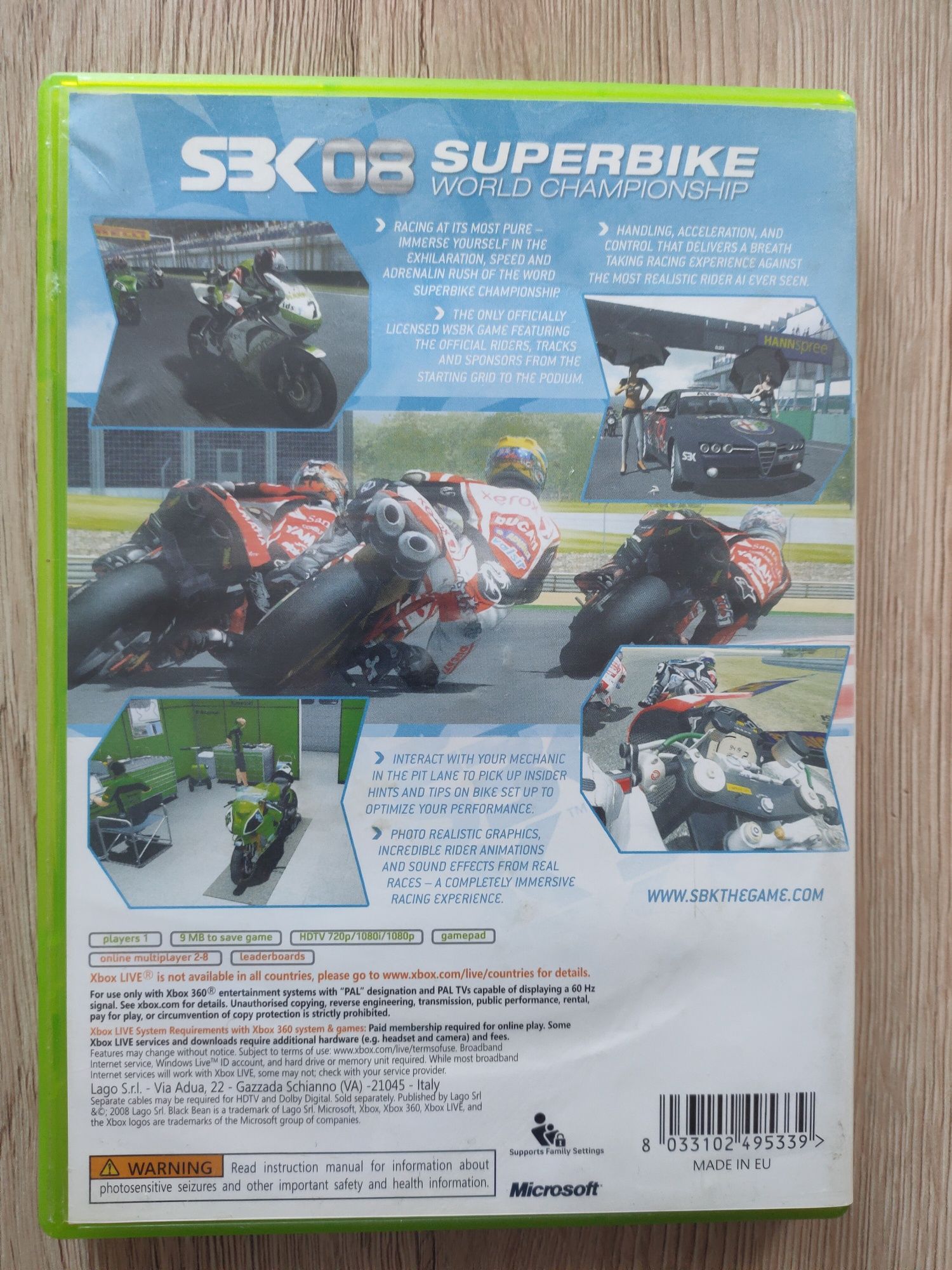 Sbk 08 superbike world championship Xbox 360