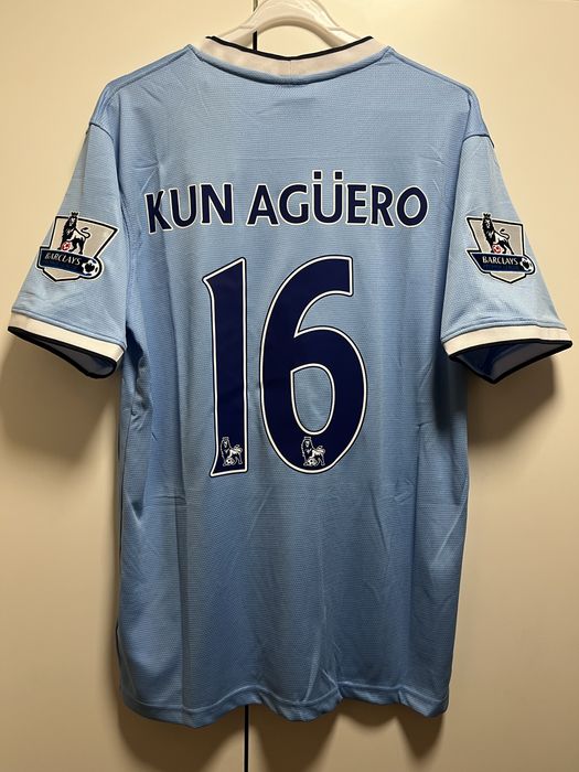 Koszulka Kun Agüero 16 Manchester City 2013/2014 – Retro Barclays
