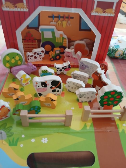 Drewniana farma dla dzieci 2 zestawy