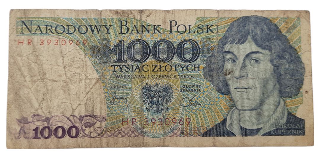 Stary Banknot kolekcjonerski Polska 1000 zł 1982