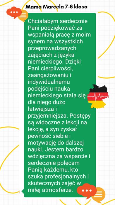 Korepetycje z niemieckiego dla Uczniów 4-8 SP i szkoły średniej