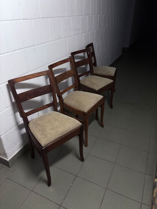 4 krzesła w stylu art deco