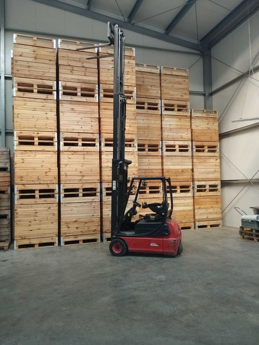 Linde E16 wózek widłowy elektryczny Triplex 5,50m