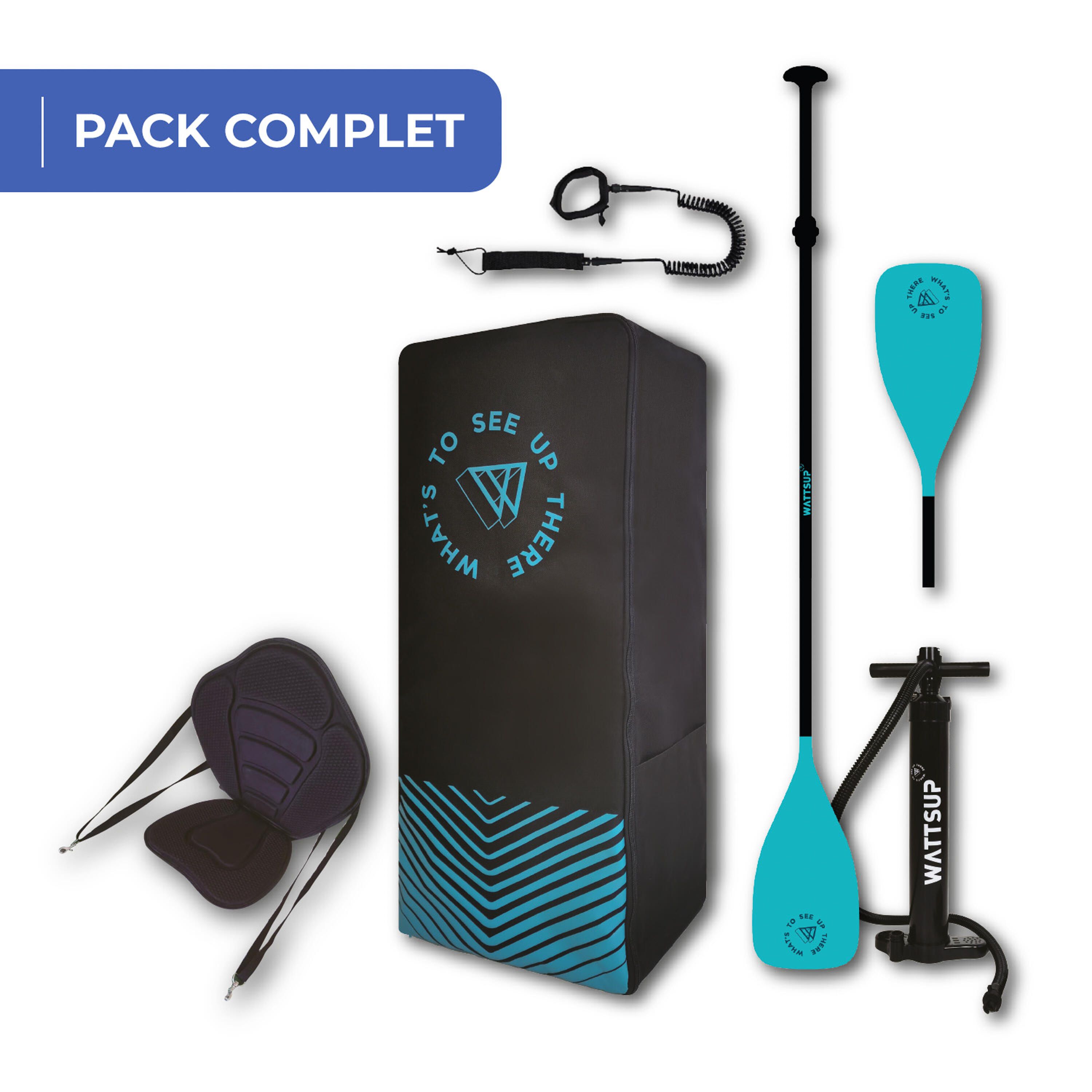 Conjunto de stand up paddle insuflável Wattsup SILVER 11'6