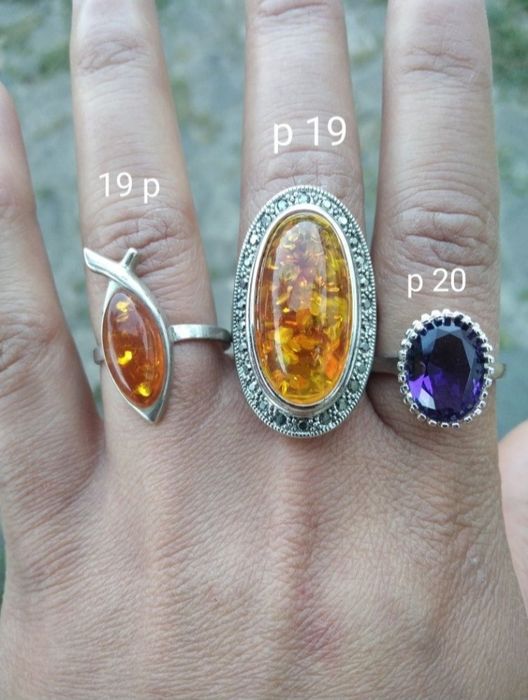Серебряное кольцо с аметист янтарь мистик топаз браслет серебро 925