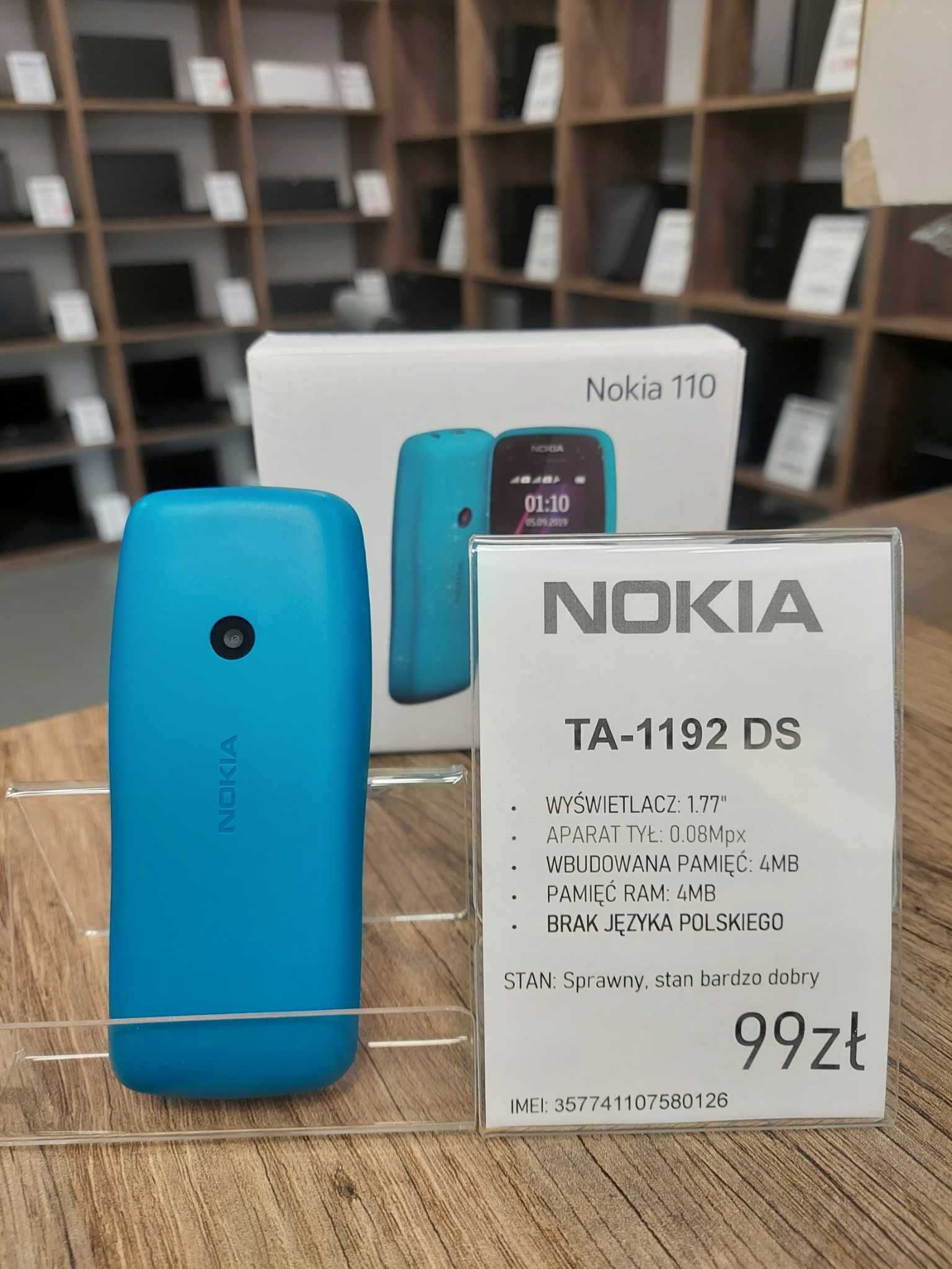 Telefon komórkowy NOKIA TA-1192 DS niebieski stan bdb gwarancja