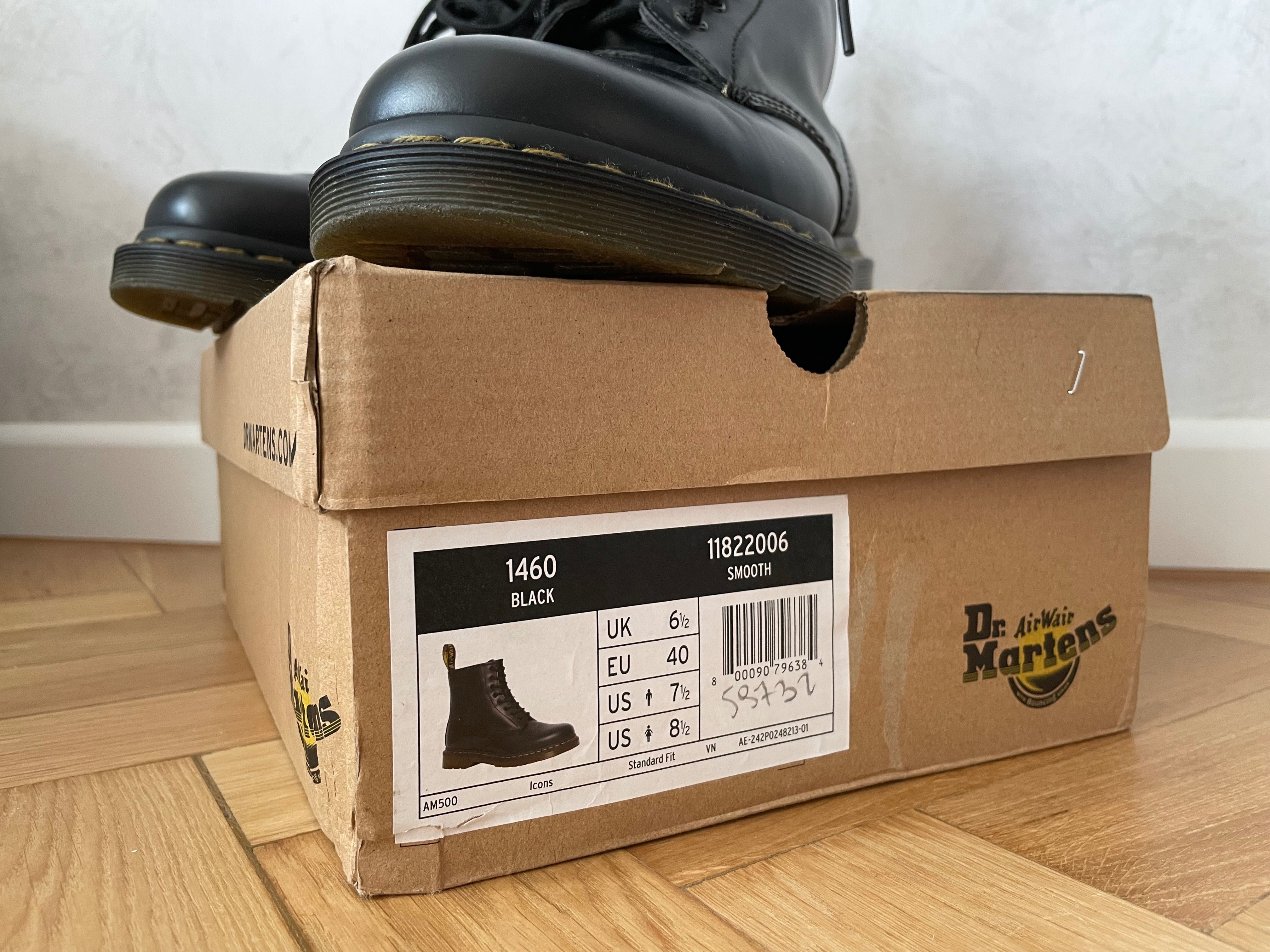 Martensy glany Martens r. 40 oryginalne czarne