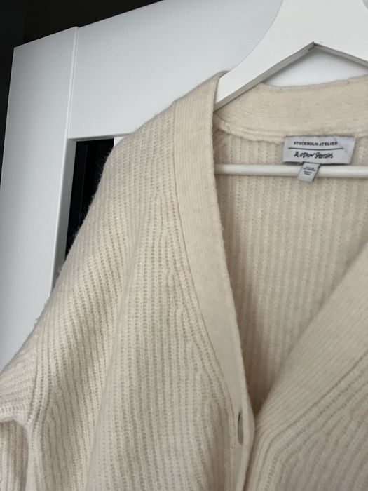 &other stories kardigan alpaka wełna