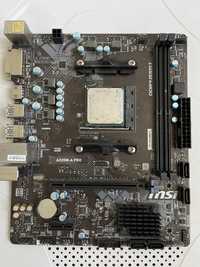 Msi a320m-a pro a9600 4 ядра 16гб озу