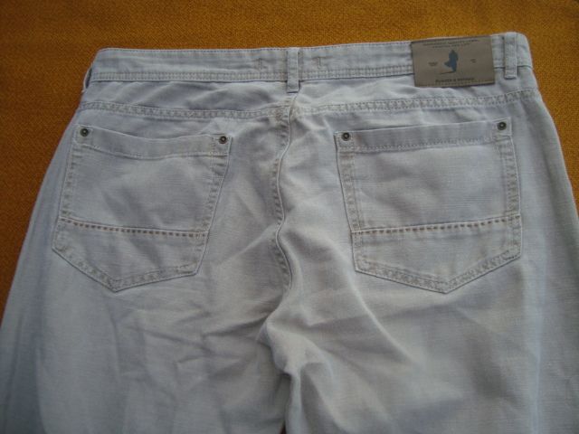 spodnie Letnie- MES-roz- 34/34 -pas do 96 cm-Super sztruks-Cotton