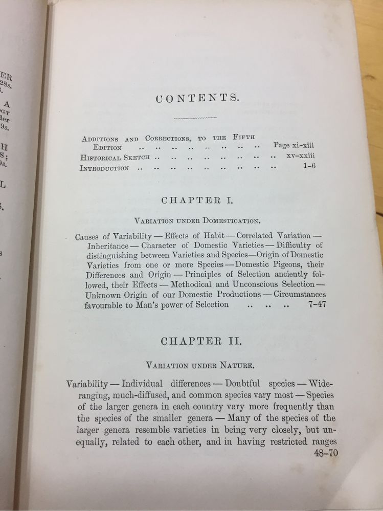 CHARLES DARWIN - On the Origin of Species 1869 - London 5th ed