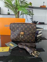 Сумка Louis Vuitton коричневый Metis Луи Виттон з пакуванням