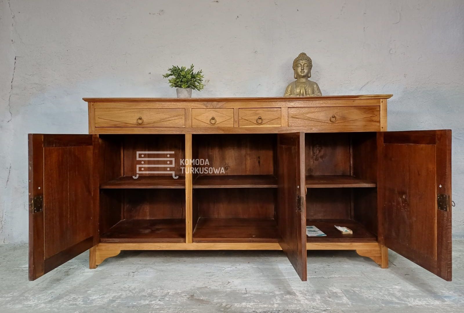Komoda kolonialna, boho, PALISANDER, lite drewno, vintage, natural