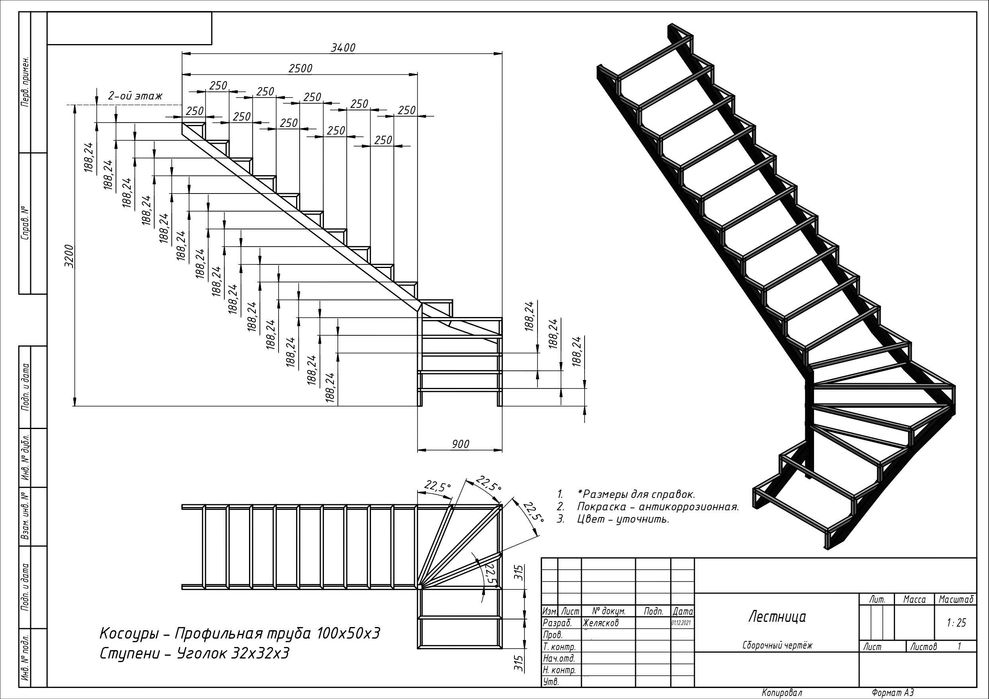 Конструкционные модели лестниц