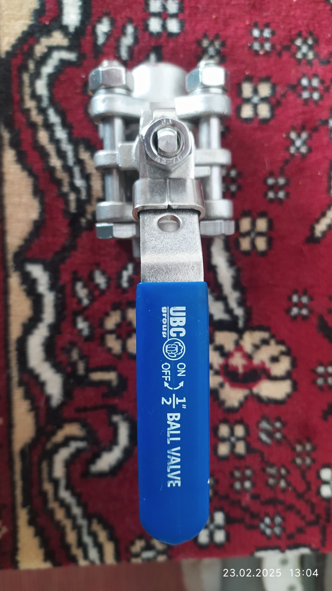 Кран шаровый DN15  нержавейка 304 ;  1/2"( приварной )
