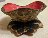 Унікальна декоративна підставка вазочка панцир черепахи ручної роботи
