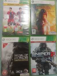 4 gry Medal of Honor Limited Edition Sniper 2 Fifa Narnia Prince xbox