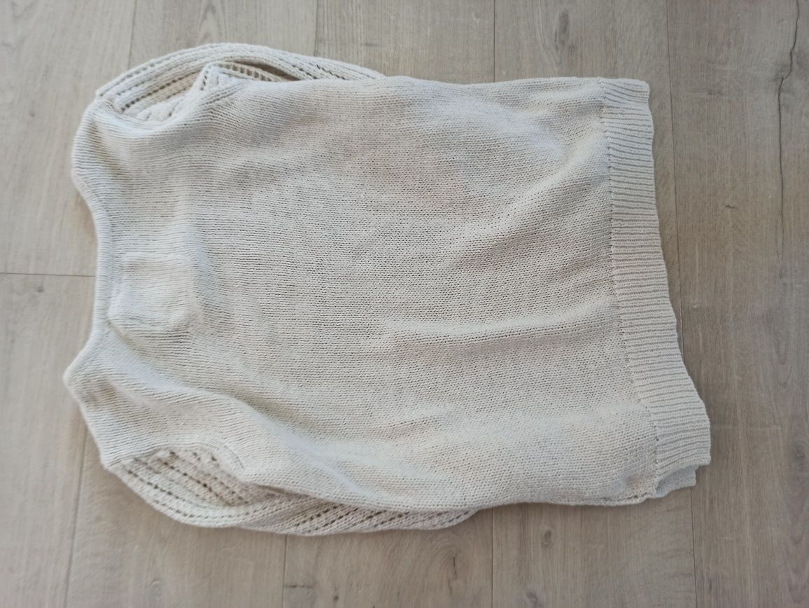 Sweterek H&M M 38 sweter ażurowy boho