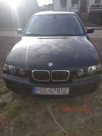 BMW czarne 3 drzwiowe