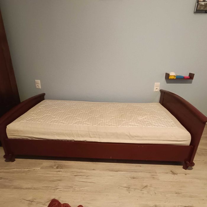 Łóżko "jedynka" + materac Wellpur