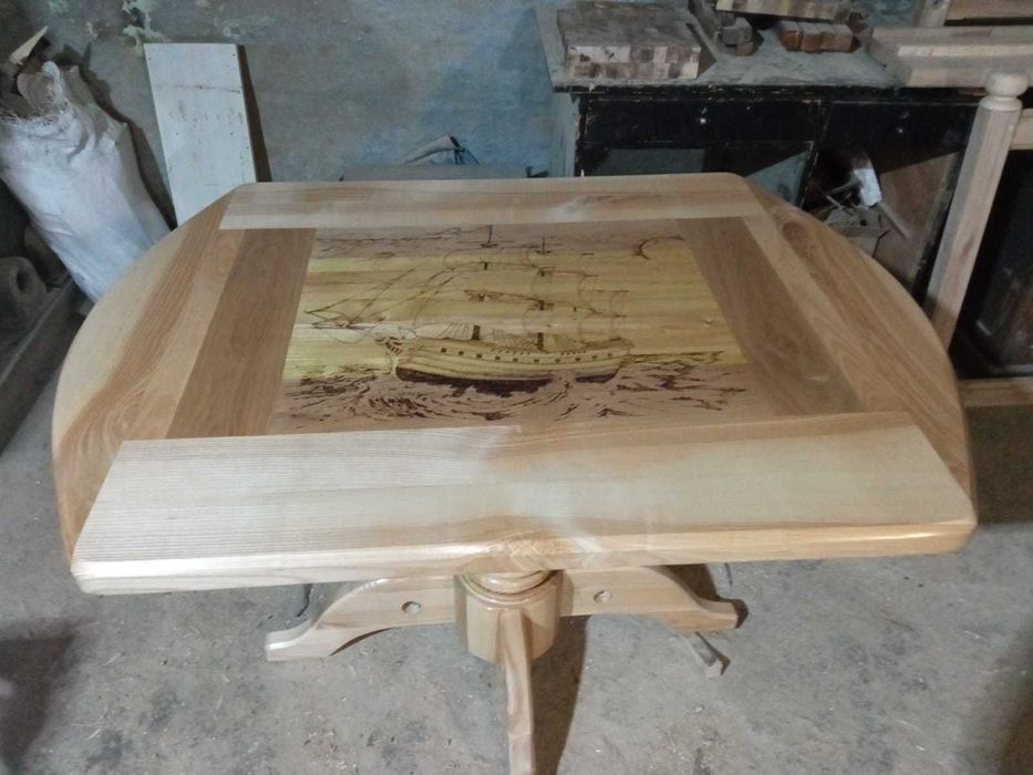Стіл дубовий, ручної роботи