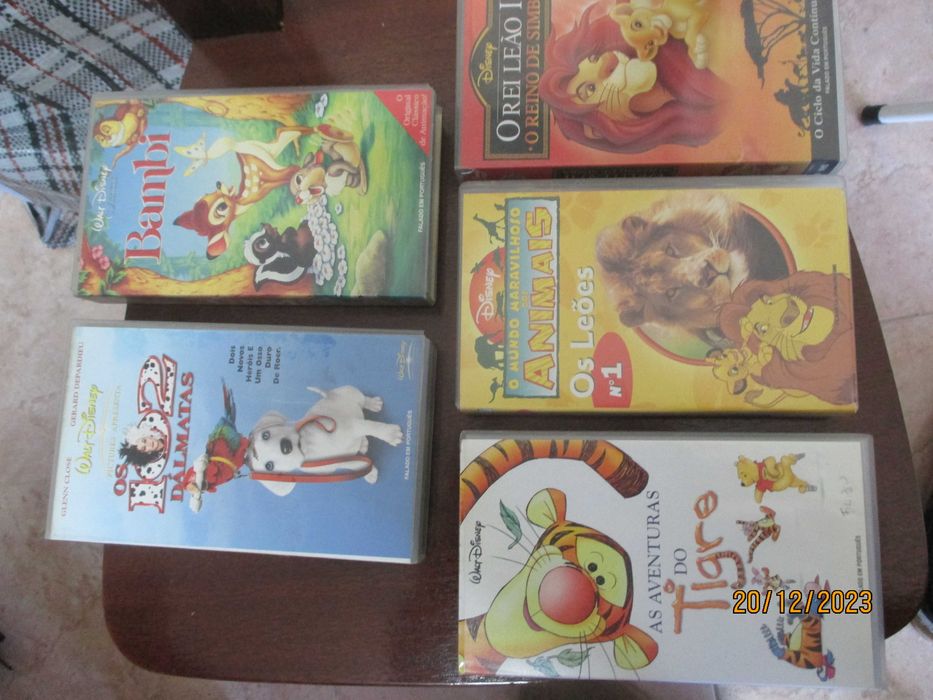30 VHS de Desenhos animados