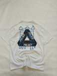 Palace tee М футболка біла