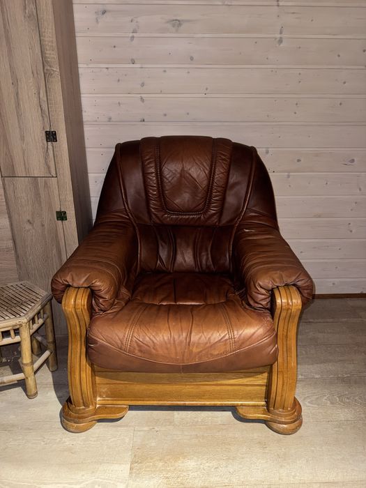 fotel skorzany na sprzedaz