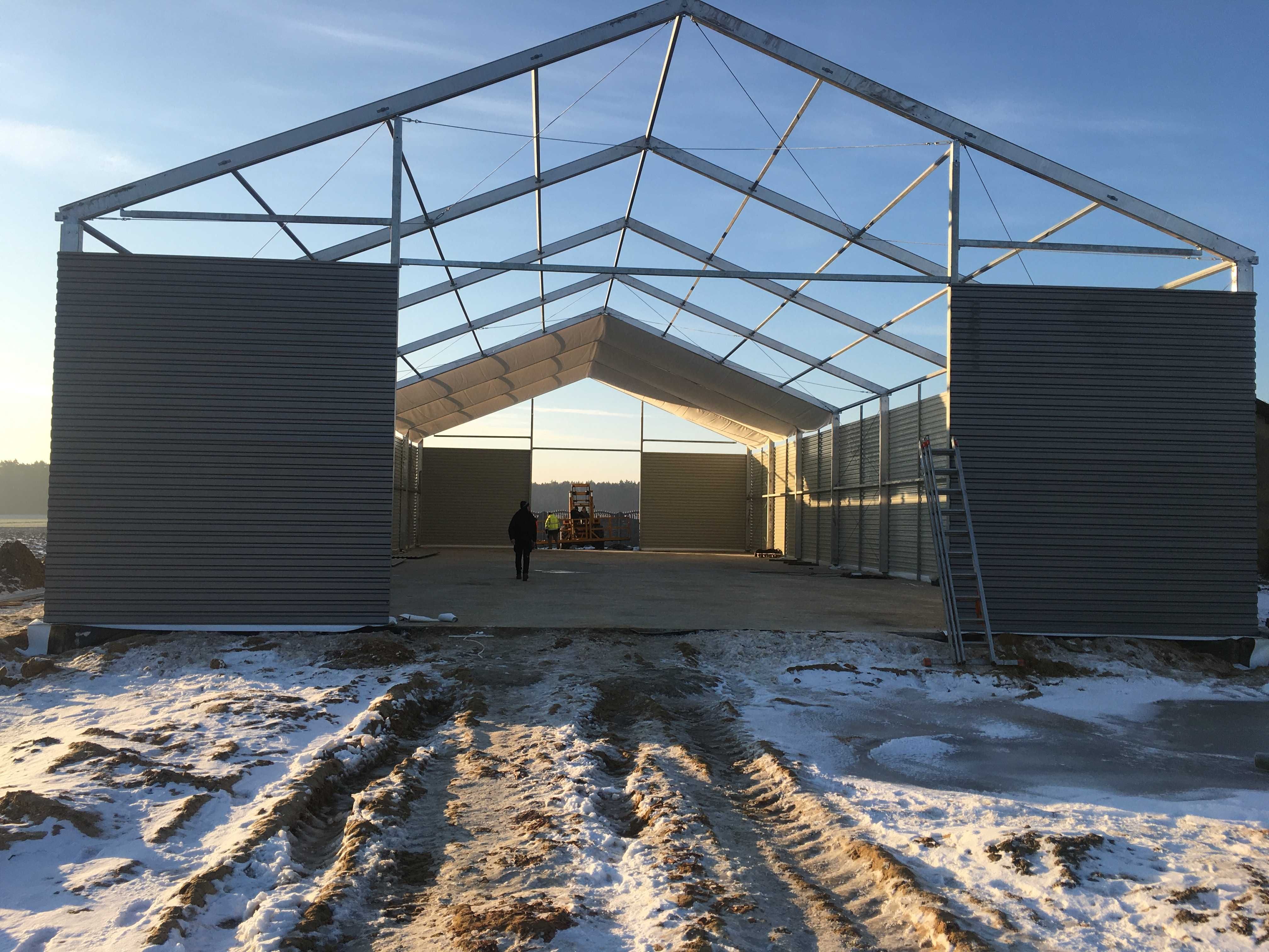 Profesjonalna Hala rolnicza 15X35X4,5 Producent, namiot przemysłowy