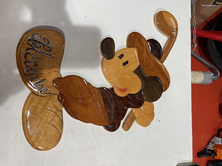 MICKEY Madeira Decoração Quarto Criança