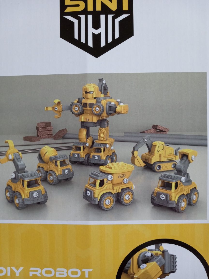 Robot Transformers budowlane samochody
