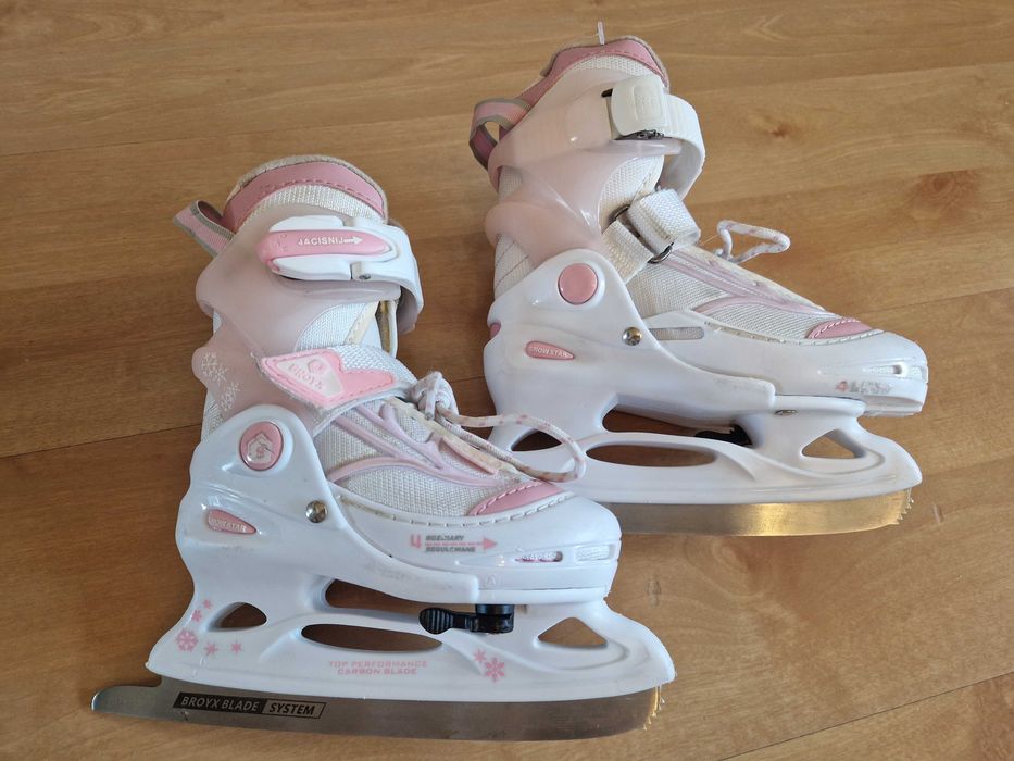 Łyżwy dziecięce regulowane Broyx Snow Star r26-29 dla dziewczynki