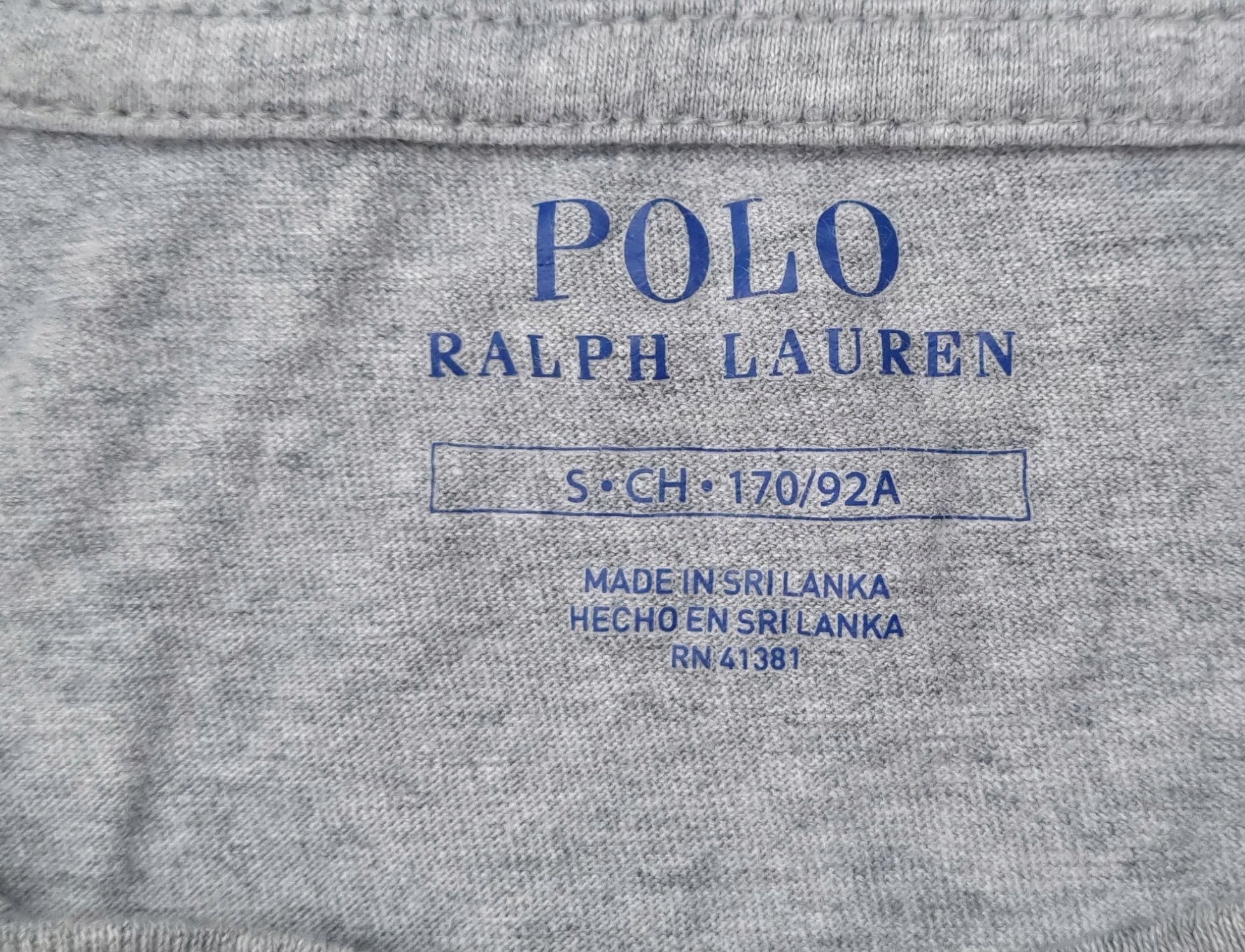 Longsleeve top Ralph Lauren szary S/M