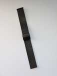 Pasek do zegarka stalowy czarny mesh 18mm