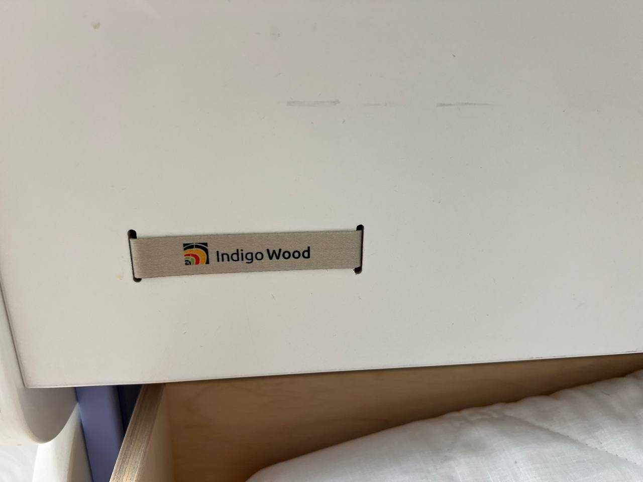 Ліжечко-трансформер Nova Kit біле/індиго Indigo Wood