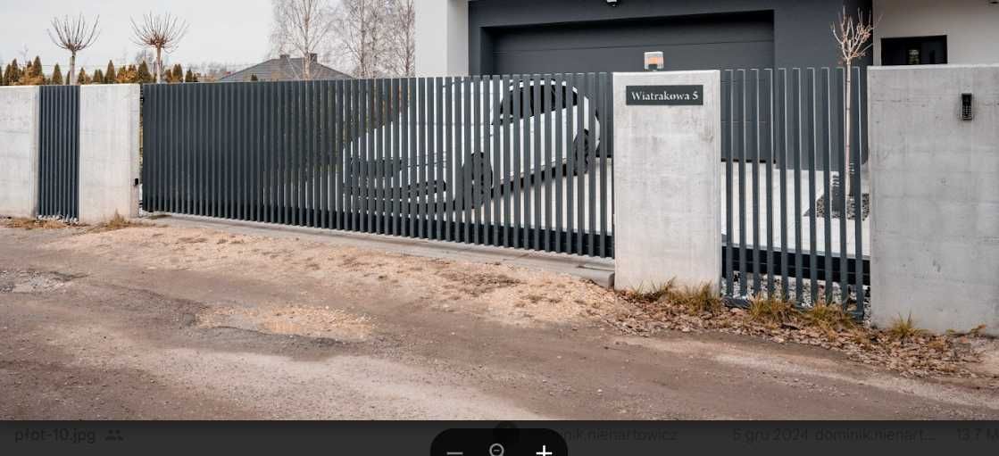 Ogrodzenie grzebieniowe płot nowoczesne ogrodzenie