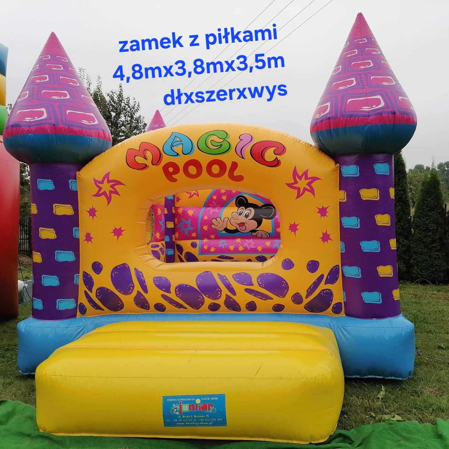 Dmuchane zjeżdżalnie place zabaw
