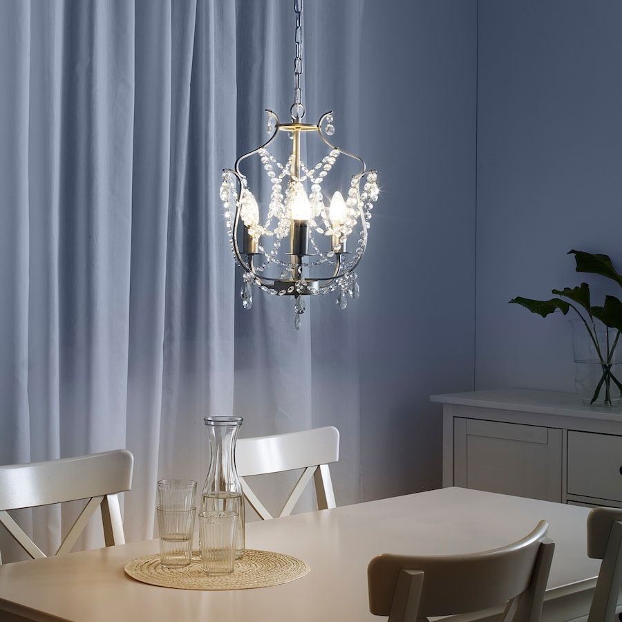 Candeiro lustre ikea KRISTALLER (2 unid)