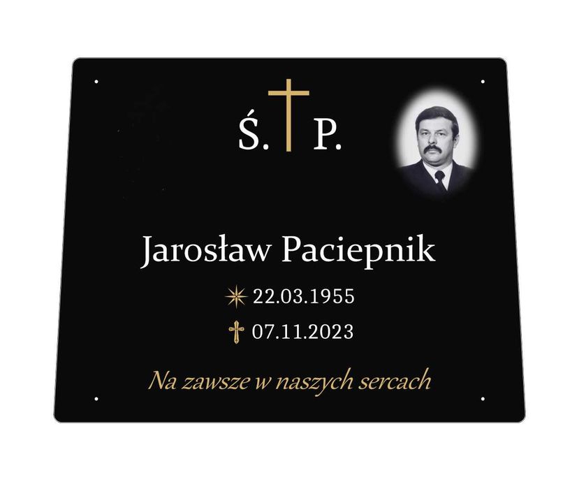 Nagrobek plastikowy, tani pomnik nagrobek tymczasowy  KOLORY WYSYŁKA