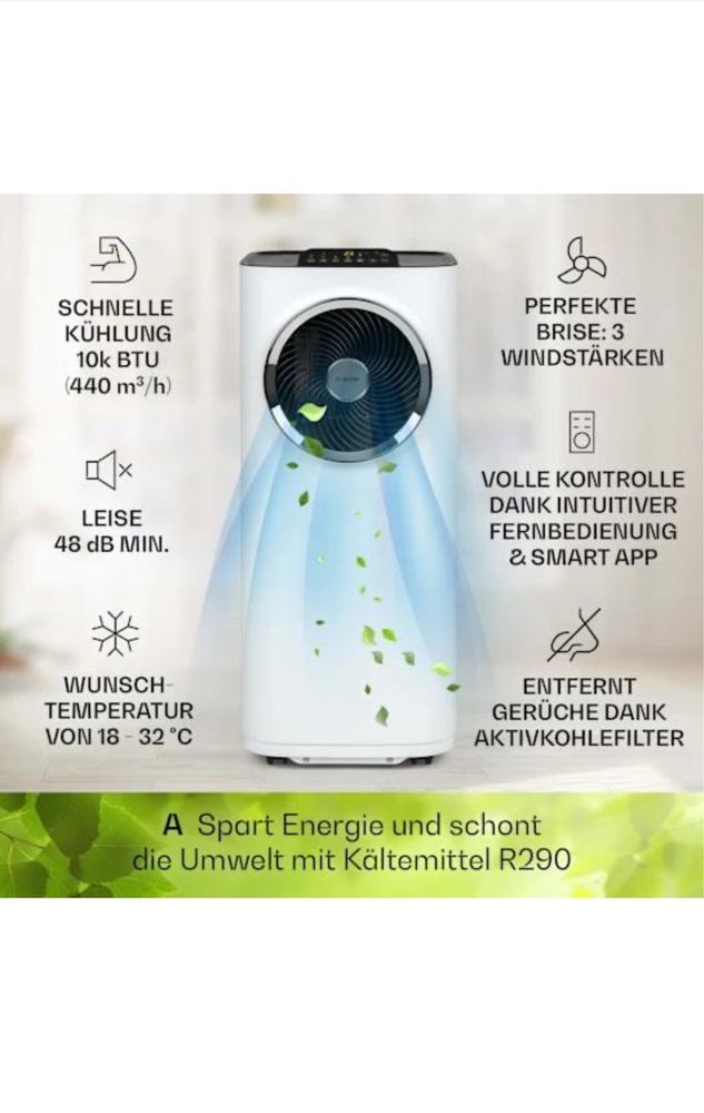 Кондиціонер KLARSTEIN Kraftwerk Smart 10K 3в1 10000 BT