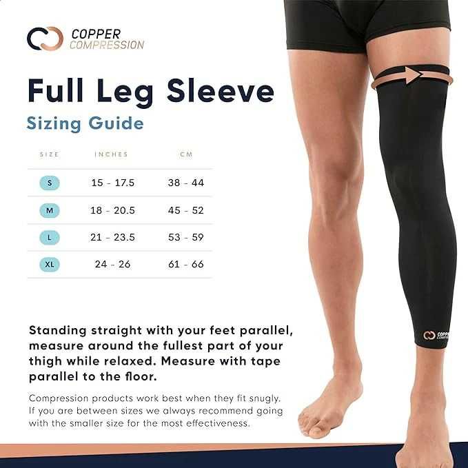 Гетри/гольфи спортивні компресійні Copper Compression Full leg sleeve