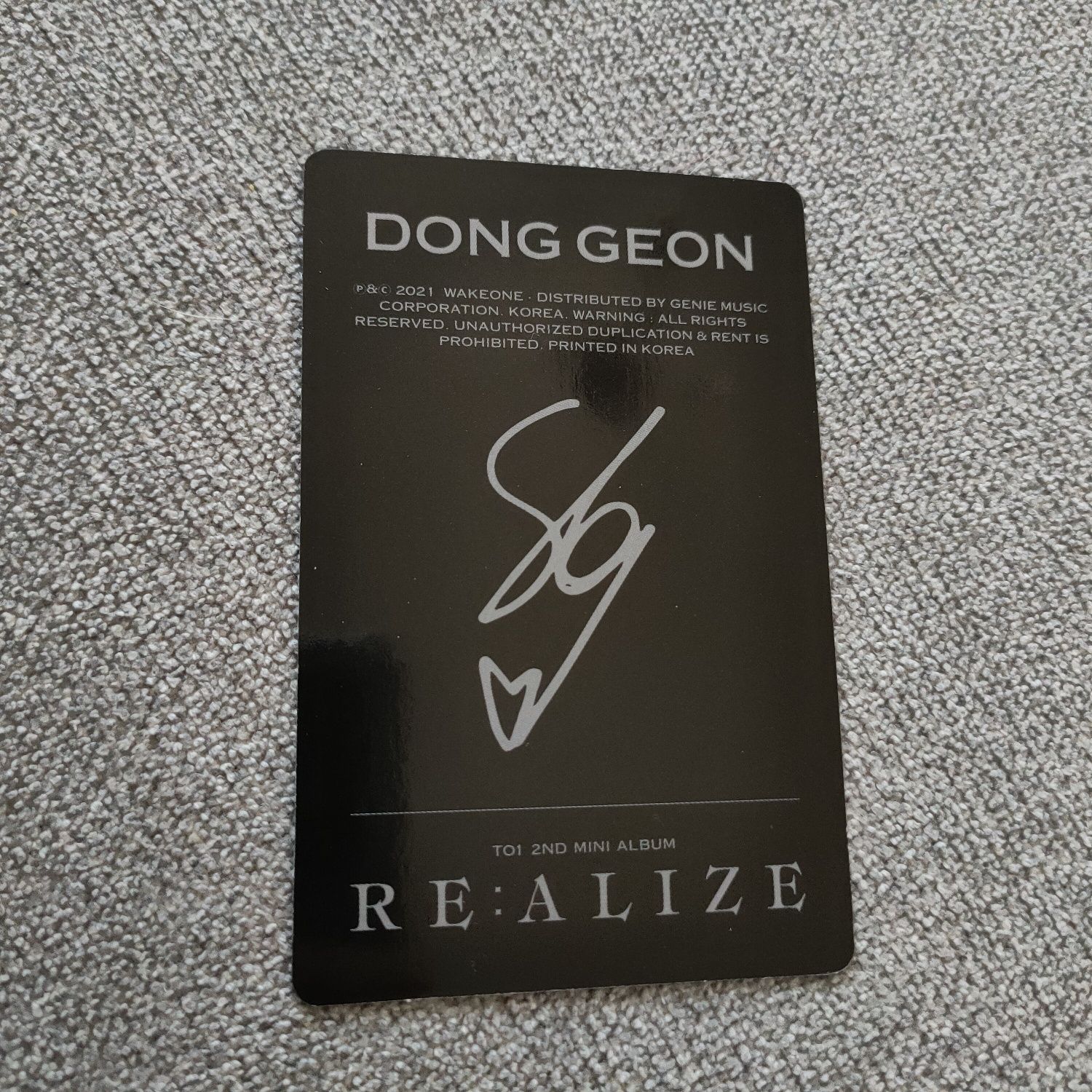 song donggeon photocard too to1 kpop