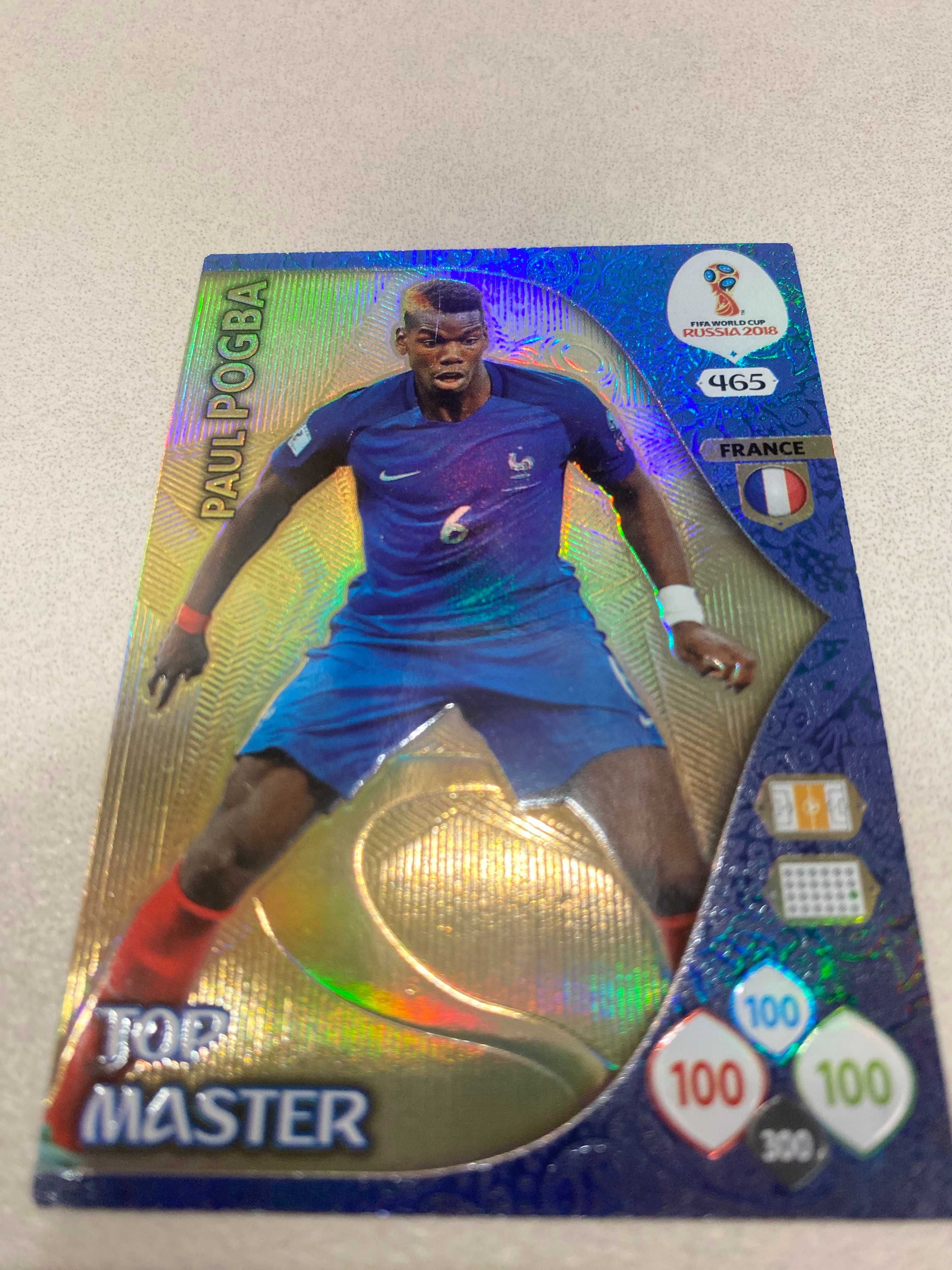 karta piłkarska Paul Pogba z 2018 adrenalyn russia