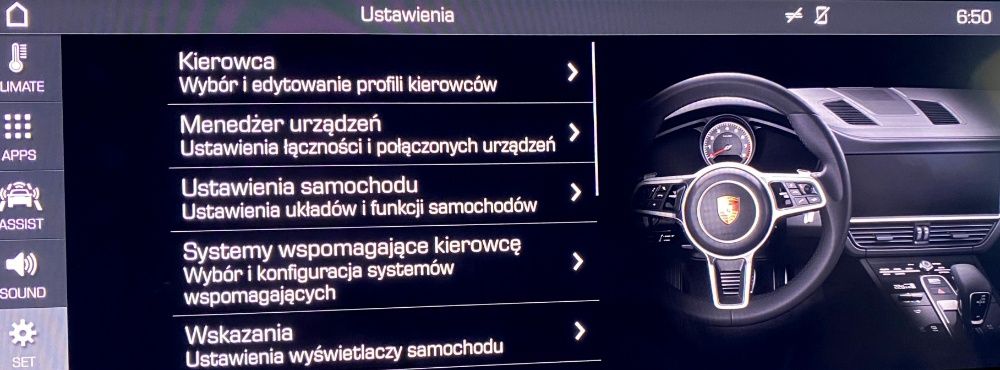 NAWIGACJA MH2P PORSCHE CAYENNE polski język menu lektor zmiana regionu