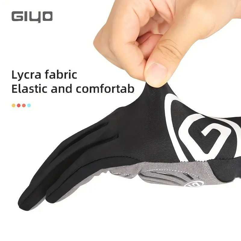 Rękawiczki rowerowe GIYO S-02-L żelowe rozmiar L czarne