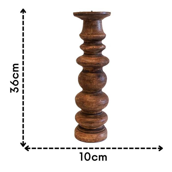 Świecznik podstawka Home Styling Collection 36 cm 1 świec