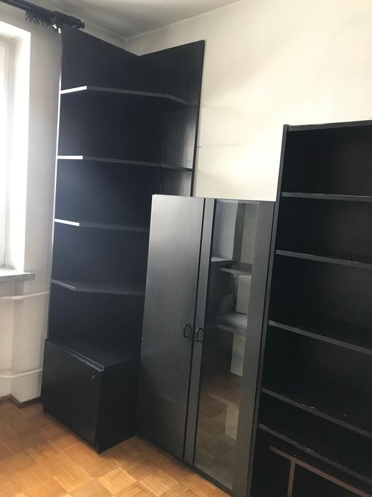 narożny regał z półkami szafa komoda regał z półkami przeszklona szafa