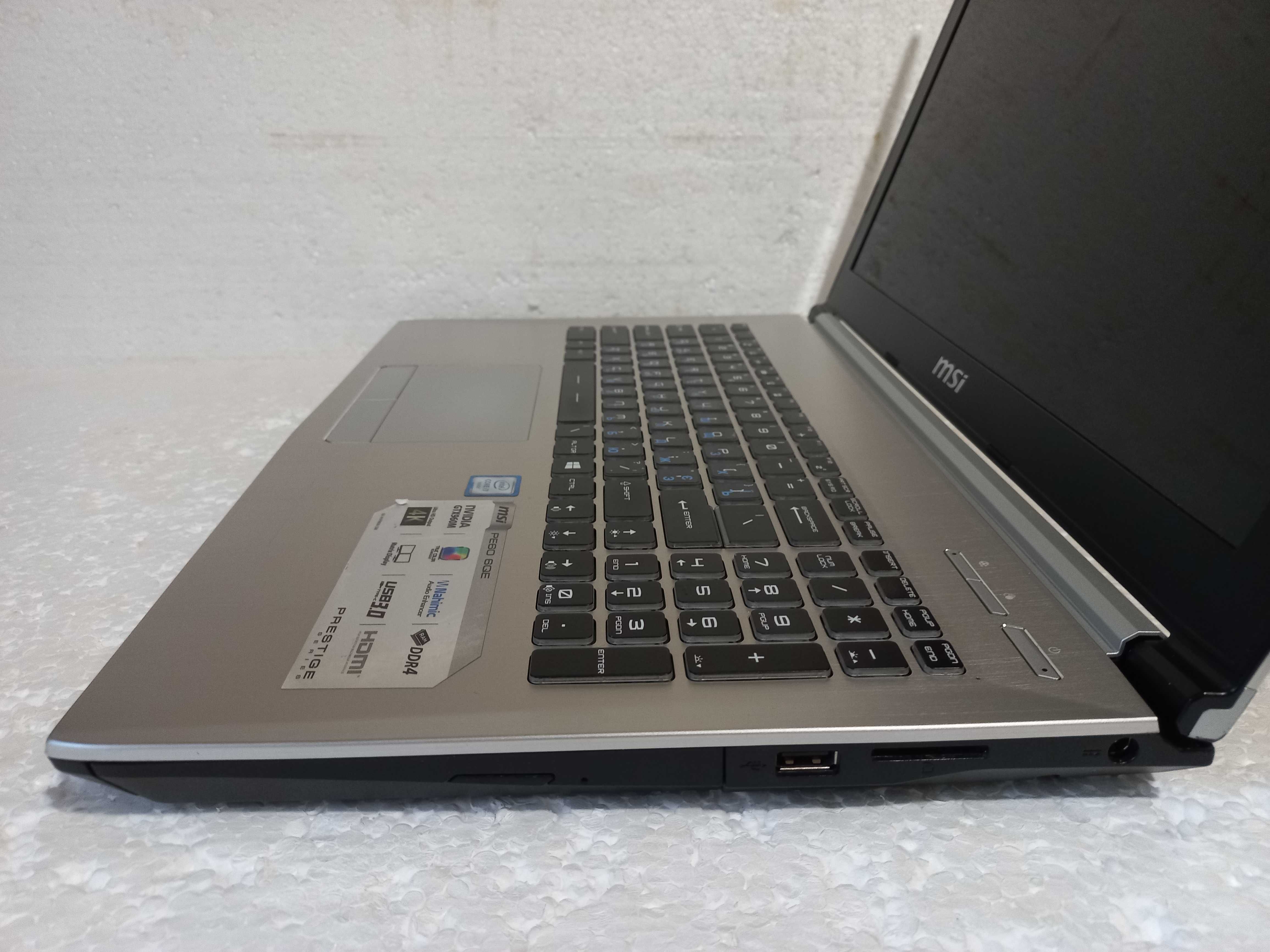 Игровой MSI Prestige PE60  /Intel Core i7/ 16 RAM/ ТОП Видео GTX GDDR5
