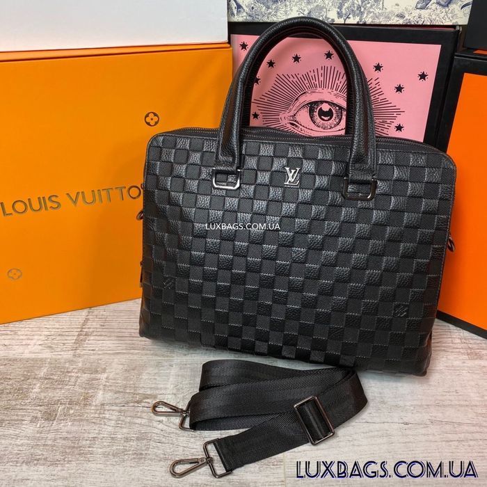 Мужской кожаный портфель Louis Vuitton Луи Виттон