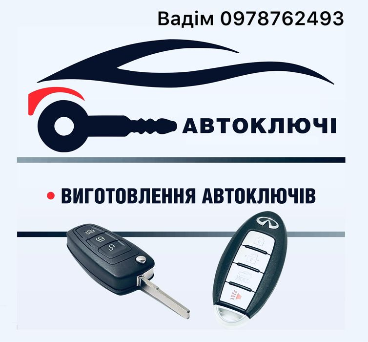 Виготовлення ключів Аварійне відкриваннята авто чіпуваня